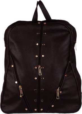 

Lizzu collection solid 15 L Backpack(Brown)