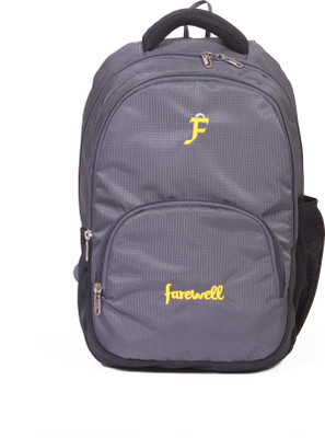 

farewell BACKPACK LAPTOP TRAVEL&SCHOOL CAMPUS 30 Laptop Backpack(Black, Grey)