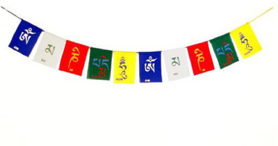 

ME&YOU Feng Shui Buddhist Prayer Cotton Flag, Ladakh Biker Flag for All bike / car / home / office 83 Cm IZ18TibetanFlag-105Cm-005 Pennant Flag(3.4 ft, Pack of 1)