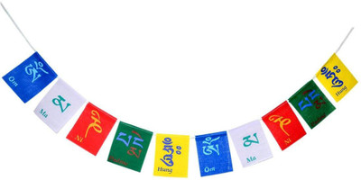 

ME&YOU Feng Shui Buddhist Prayer Cotton Flag, Ladakh Biker Flag for All bike / car / home / office 83 Cm IZ18TibetanFlag-105Cm-007 Pennant Flag(3.4 ft, Pack of 1)