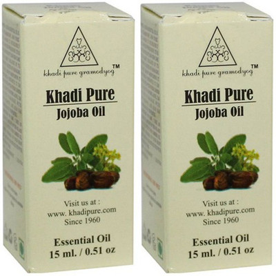 

Khadi Herbal Jojoba Essential Oil Pack Of 2 Pcs-15ml Each(30 ml)