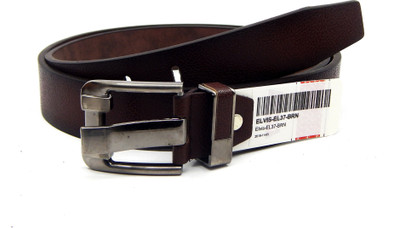 

ELS Men Formal Brown Artificial Leather Belt