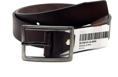 

ELS Men Casual Brown Artificial Leather Belt