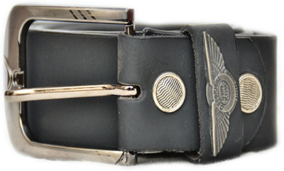 

rza Men Casual Black Artificial Leather Belt