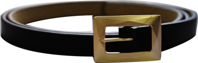 

AyA Fashion Women Casual Black Artificial Leather Belt
