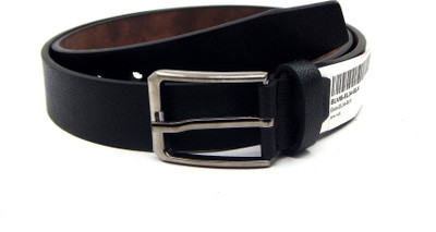 

ELS Men Formal Black Artificial Leather Belt
