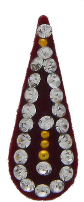 

Anuradha Art jewellery Groom Bindi Men Red, White Bindis(Forhead Bindi)