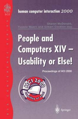 People and Computers XIV - Usability or Else!(English, Paperback, unknown)