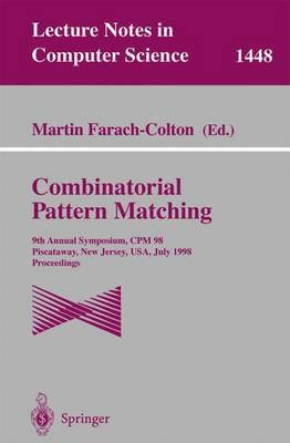 Combinatorial Pattern Matching(English, Paperback, unknown)