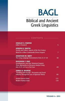 Biblical and Ancient Greek Linguistics, Volume 4(English, Paperback, unknown)
