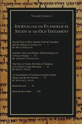 Journal for the Evangelical Study of the Old Testament, 2.1(English, Paperback, unknown)