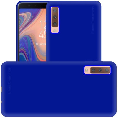 CASE CREATION Back Cover for Samsung Galaxy A7(2018) (6.0-inch) 2018(Blue, Waterproof, Silicon, Pack of: 1)