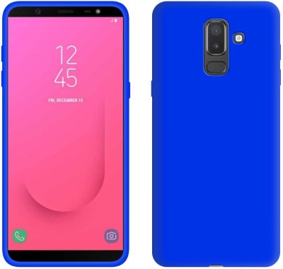 CASE CREATION Back Cover for Samsung Galaxy J8 (2018)(Blue, Shock Proof, Silicon, Pack of: 1)