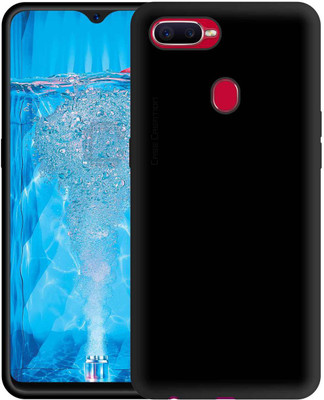 CASE CREATION Back Cover for Oppo F9 Pro 6.3-inch 2018(Black, Waterproof, Silicon, Pack of: 1)