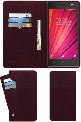 ACM Flip Cover for Lava X17 4G(Maroon, Cases with Holder, Pack of: 1)