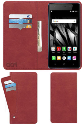 ACM Flip Cover for Micromax Canvas 5 Lite Q462(Pink, Cases with Holder, Pack of: 1)