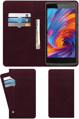 ACM Flip Cover for Intex Cloud Jewel 4g(Maroon, Cases with Holder, Pack of: 1)