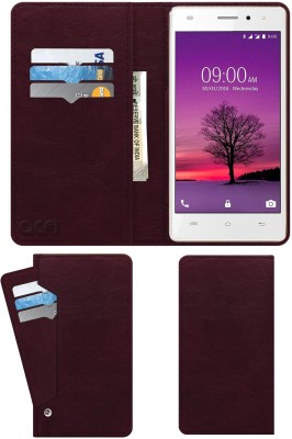 ACM Flip Cover for Lava A72(Maroon, Cases with Holder, Pack of: 1)
