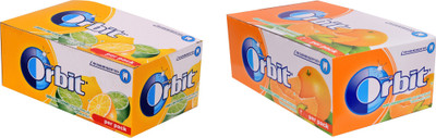 

Orbit Sugar Free Lemon Lime & Orange Cardamom Chewing Gum(281.6 g Pack of 2)