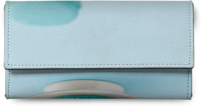 

Levo Women Casual Blue Genuine Leather Wallet(4 Card Slots), Rj-levolw00092