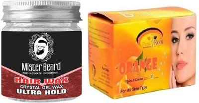 

Pink Root Orange Bleach 250gm WITH Mister Beard Hair Wax Ultra Hold 100gm(Set of 2)