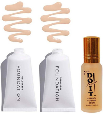 

Oriflame Sweden two Colour Box Foundation (Porcelain) 30 ml with one do it perfume 30 ml(Set of 3)