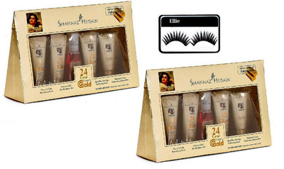 

ELLIE Eyelashes With Shahnaz Husain Facial kit Pack Of 2(Set of 3)