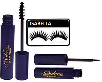 

ISABELLA Eyelashes,Padma Eyeliner With Mascara(Set of 3)