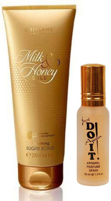 

Oriflame Sweden Milk & Honey Gold Smoothing Sugar - New Scrub (200 ml)(Set of 2)