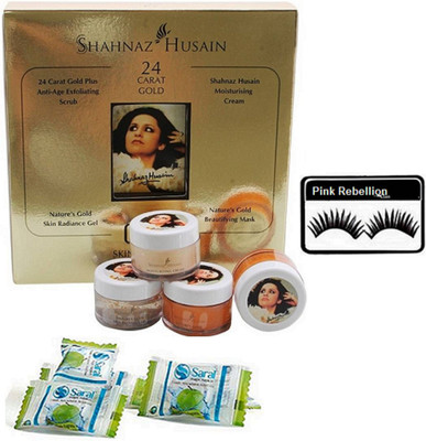 

Pink Rebellion Eyelashes & Gold Facial Kit With Magic Napkin(Set of 3)