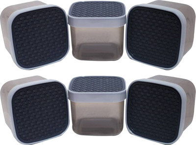 KUBER INDUSTRIES Plastic Grocery Container  - 250 ml(Pack of 6, Grey)