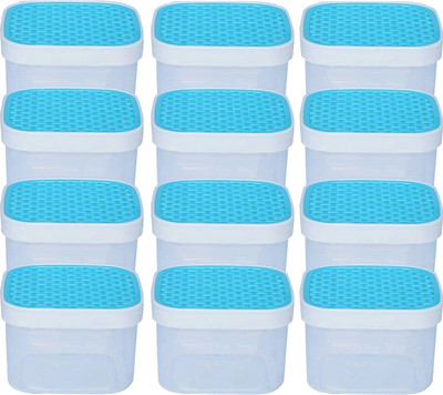 KUBER INDUSTRIES Plastic Grocery Container  - 250 ml(Pack of 12, Blue)