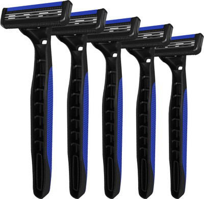 

LetsShave Pace 2 Plus Disposable Razor - Open Flow Cartridge Razor (Pack of 5) Disposable Razor(Pack of 5)