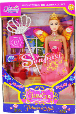 

Planet of Toys Beautiful Charm Girl Doll For Kids, Children(Pink)