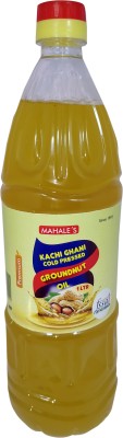 

Mahavir Mahales Kachi Ghani wooden chekku Groundnut Oil Plastic Bottle(1 L)