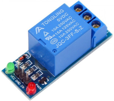 

PrimeRobotics 5V - 1 Channel Relay Module Interface Board - Low Level Trigger Electronic Components Electronic Hobby Kit