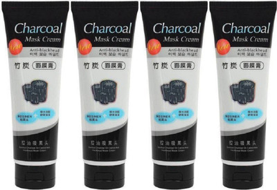 

Whinsy CHARCOAL FACE MASK FOR BLACK HEAD REMOVAL (130g) (PACK OF 4)(520 g)