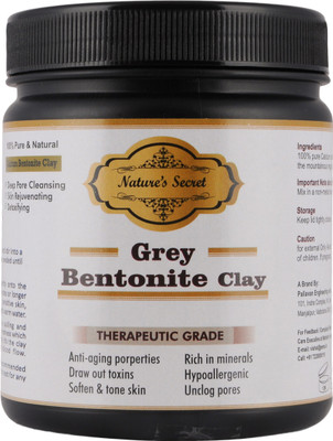 

nature's secret Grey Bentonite Clay Powder Organic. Use for Clay Mask Detox Etc. Healing Detoxifying Useful on Oily Skin. Cosmetic-grade. (453 gm / 16 oz / 1 lb) (Grey)(453 g)