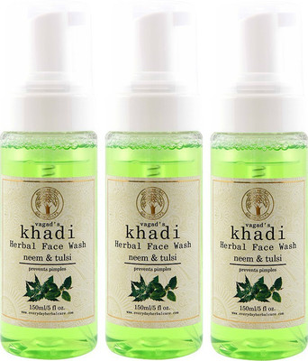 

Vagad's Khadi Neem and Tulsi Face Wash 150 ml (Pack of 3) Face Wash(642 g)