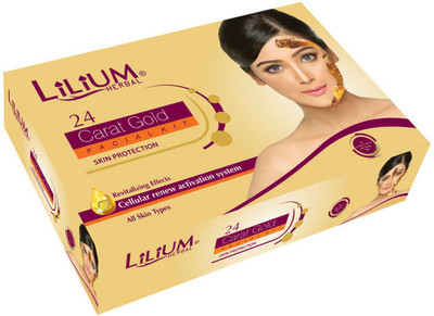 

Lilium Herbal 24 Carat Gold Skin Protection Facial Kit 180 g