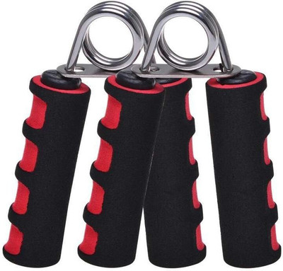 Leosportz Foam Hand Grip With Perfect Grip (1pair) Hand Grip/Fitness Grip(Red, Black)