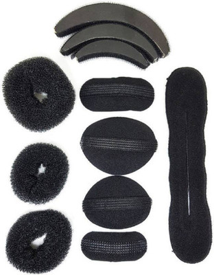 

pelo Hair Styling Tool 11 Pcs Combo For Different Hair Styles For Women Wedding, Black Hair Accessory Set, Hair Accessories for Parties, Pack Of 1 Hair Accessory Set(Black)