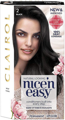 

Clairol Nice 'N Easy Permanent Hair Color, 2 Black Hair Color(Black)