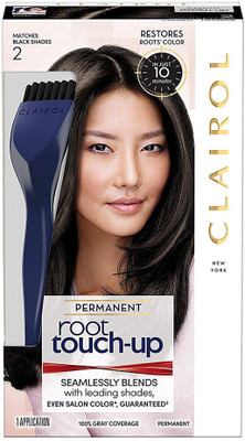 

Clairol Nice 'n Easy Root Touch-Up 3 Kit (Pack of 2), Matches Black Shades of Hair Coloring, Includes Precision Brush Applicator Tool (PACKAGING MAY VARY) Hair Color(Black)