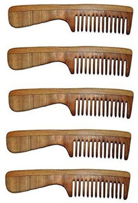 

pelo Combo Of 4 Neem Wood Combs For Women And Girls, Perfect Neem Wood Comb For Women And Girls Use, Pack Of 1