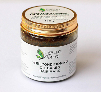 

Earthy Sapo Deep Conditioning Oil Based Hair Mask (pre shampoo deep conditioner) Hair Oil(100 g)