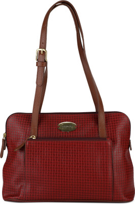 

Hidesign Shoulder Bag(Red, Brown), Brown;red