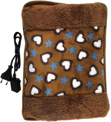 

Cinnamon Extra Soft Fur Velvet Pocket Electric Heating Pad with Gel for Joint/Muscle Pain Electric 1 L Hot Water Bag(Multicolor)