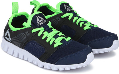 

REEBOK Boys Lace Running Shoes(Blue, Coll navy/black/neon