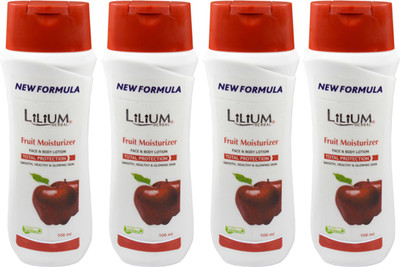 

Lilium Herbal Fruit Moisturizer Body Lotion Pack of 4(100 ml)